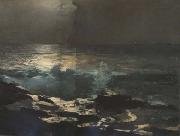 Winslow Homer Moonlight,Wood Island Light (mk44) Spain oil painting artist